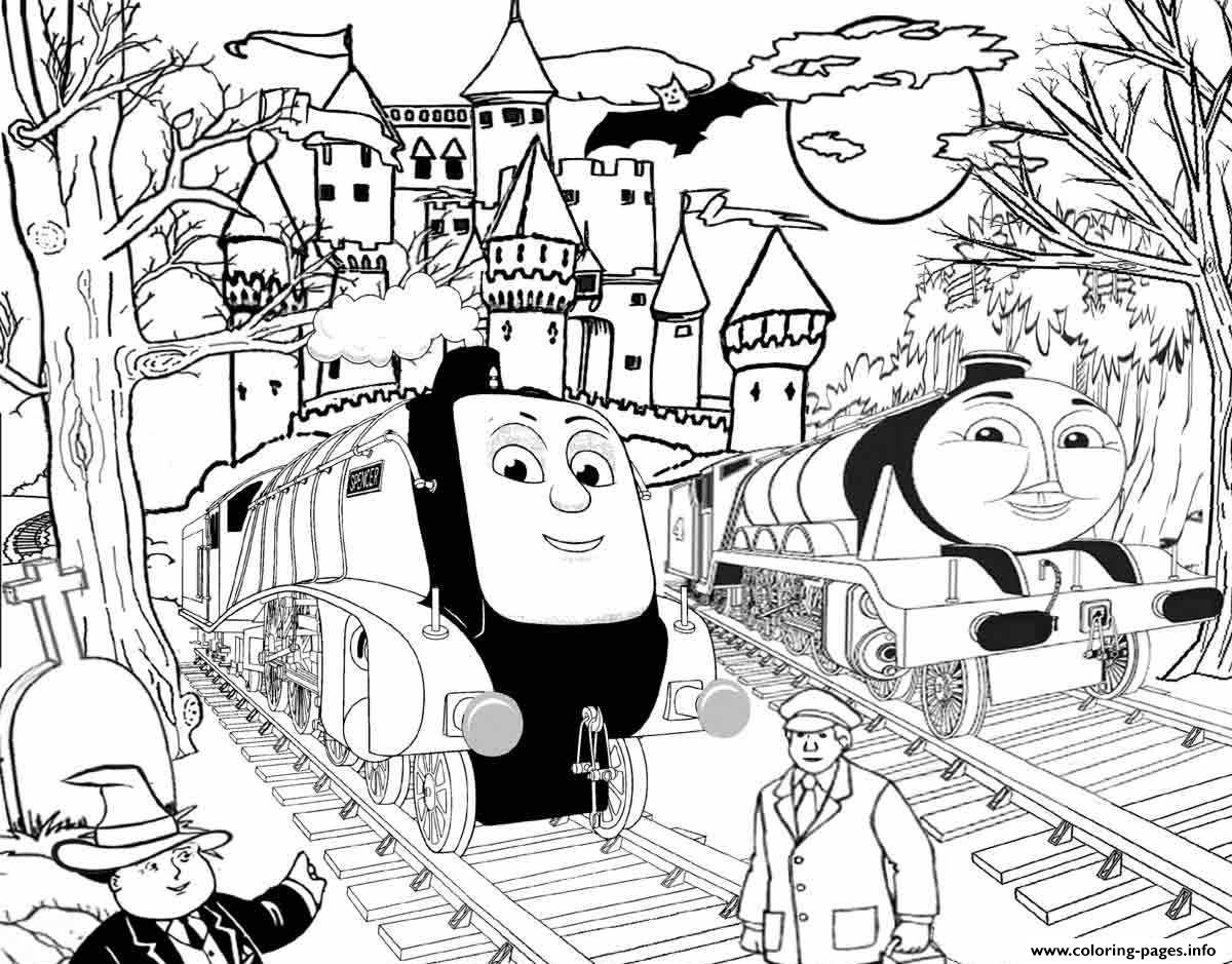 Spencer And Gordon Halloween Thomas The Train S To Printd359 coloring pages