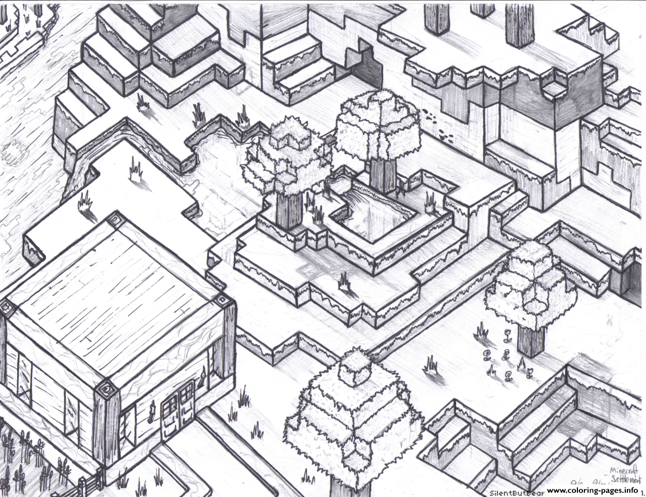 Gambar Minecraft Coloring Pages Kids Free Printable Cats Di Rebanas 