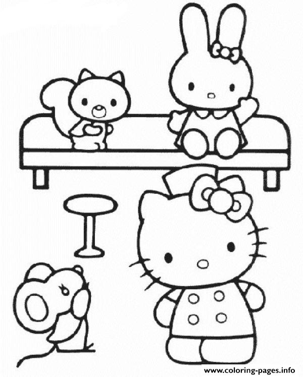 Kitty Nurse 6abf Coloring Pages Printable