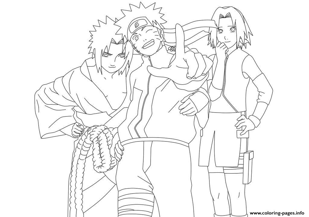 Coloring Pages Anime Naruto Teamce93 Printable Characters