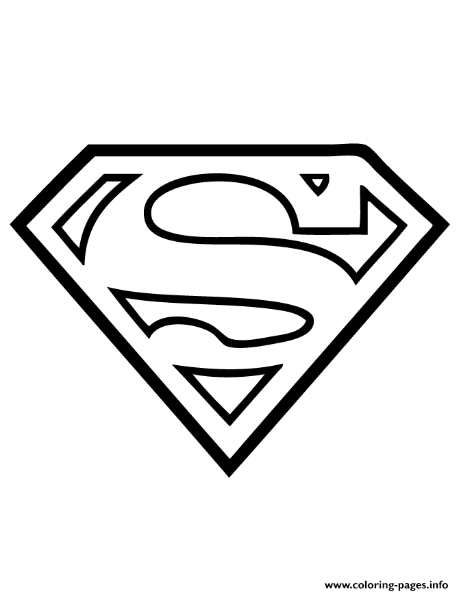 Kids Superman Logo Free4362 Coloring Pages Printable Birthday