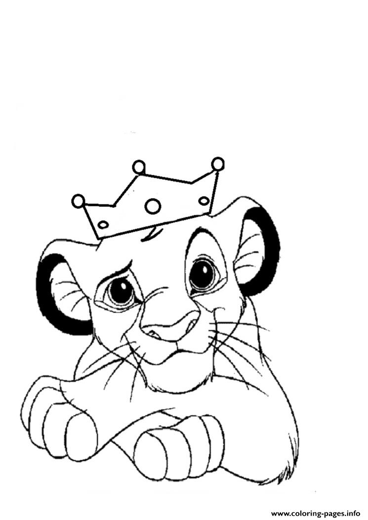 Little Lion King Free F339 Coloring Pages Printable
