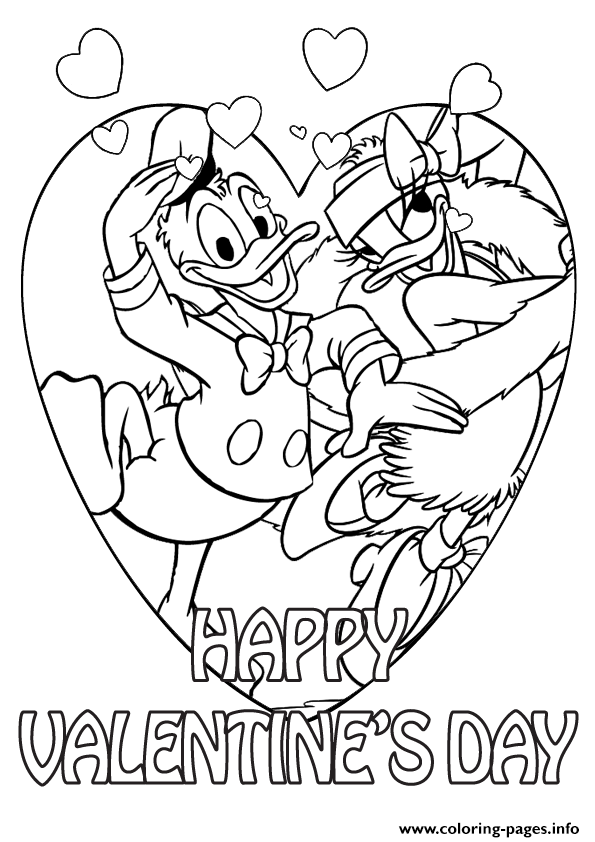 Disney Valentine Coloring Pages Free Printable - coloringpages2019