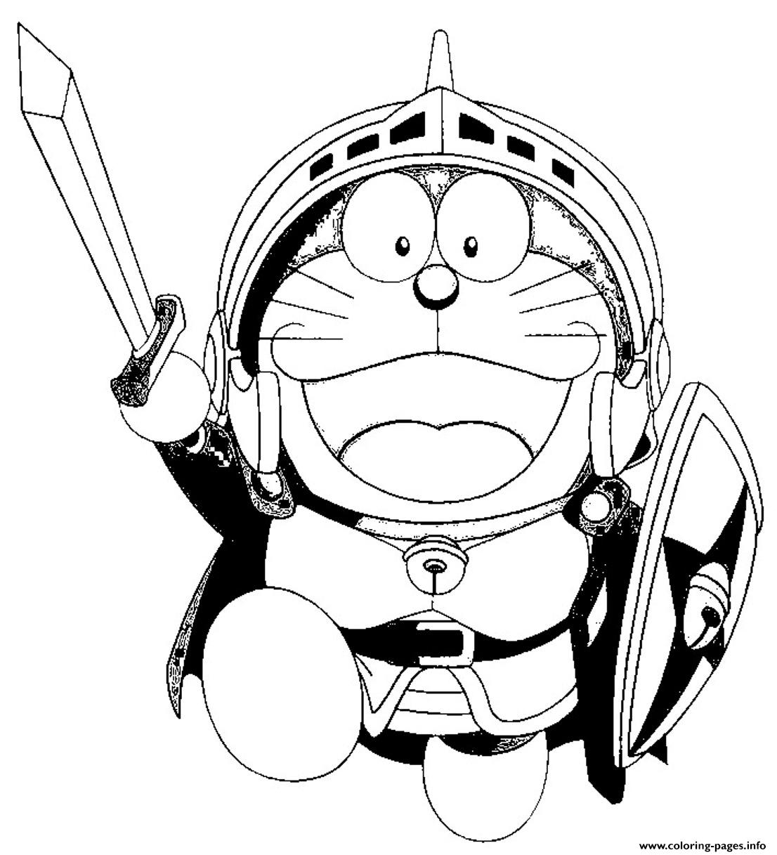 Doraemon Warrior Cartoon S3566 Coloring Pages Printable Print Download Pdf
