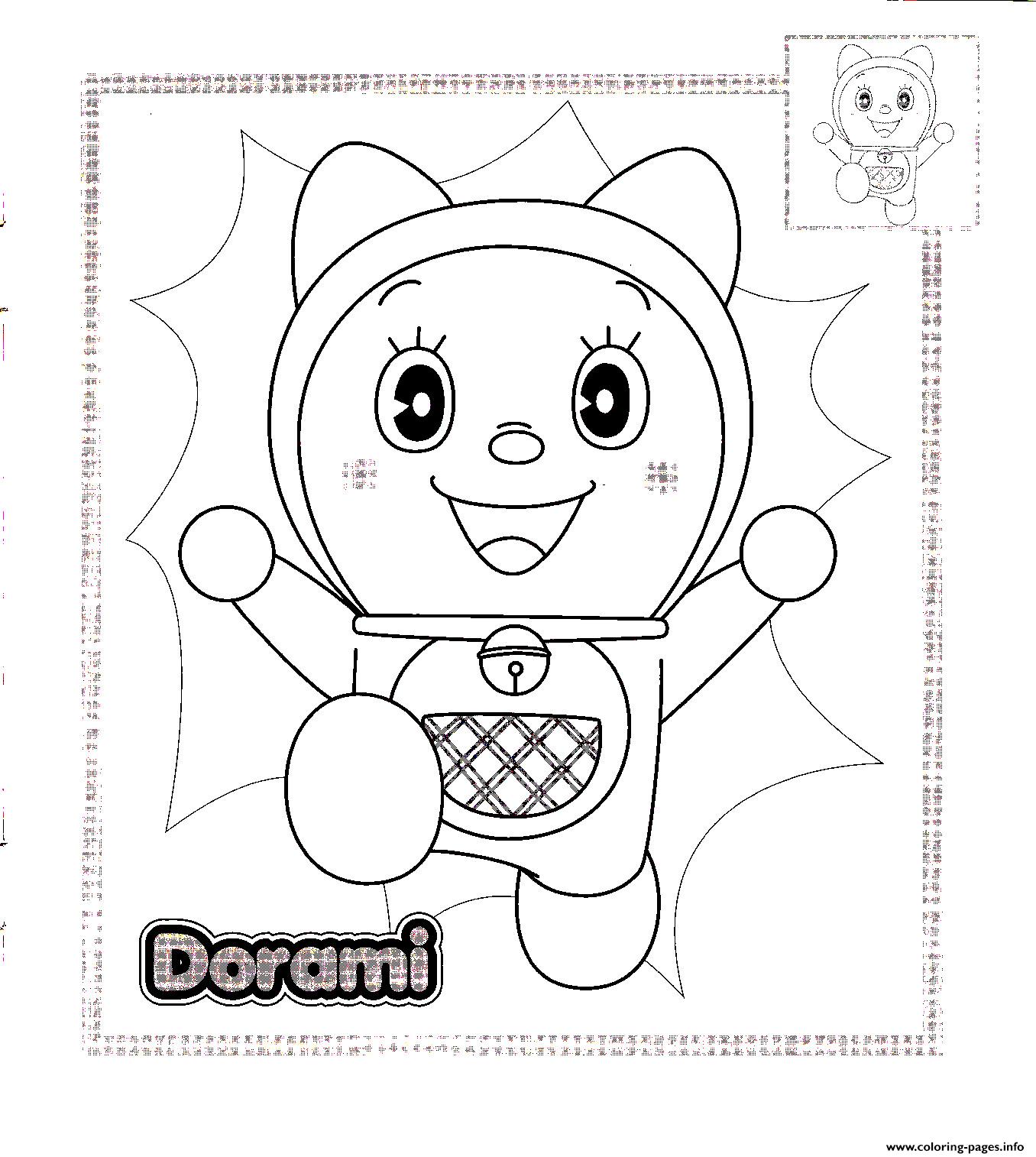 Dorami Doraemon Sb0b4 Coloring Pages Printable Print Download Pdf
