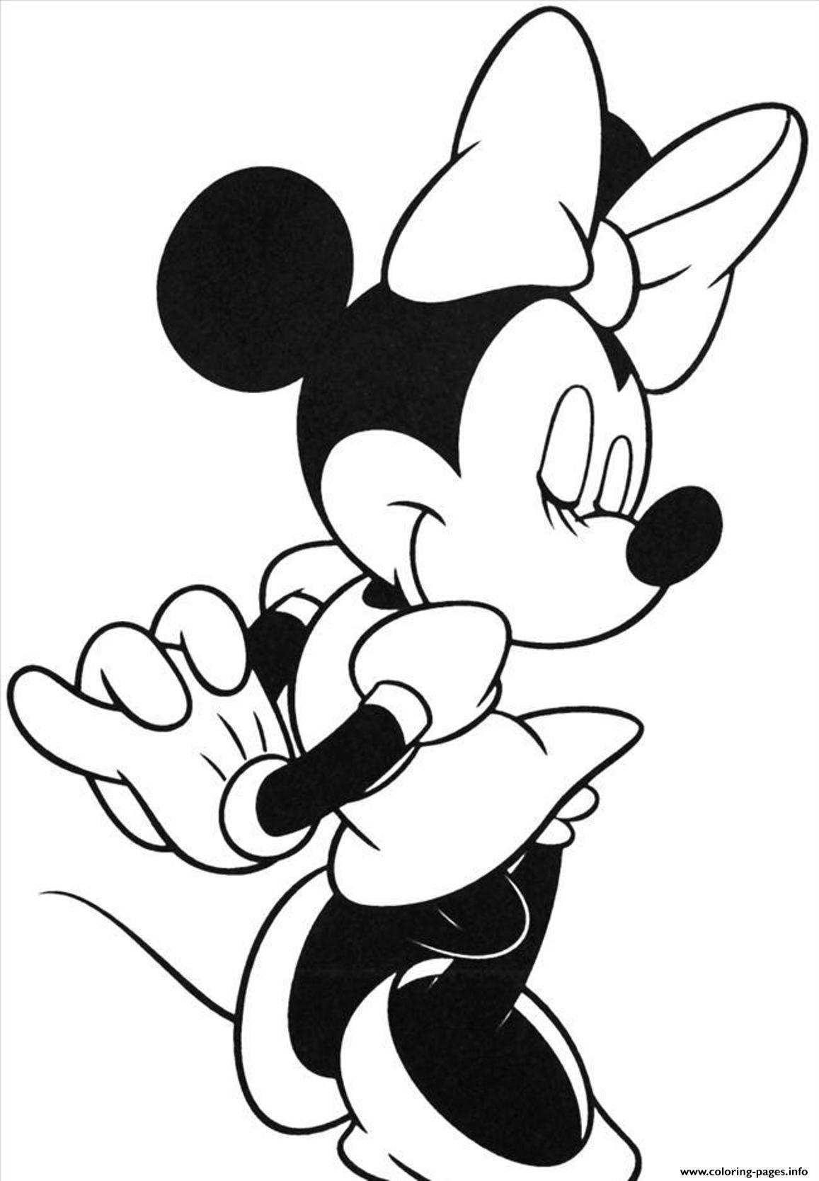 Pretty Minnie Mouse S47ee coloring pages