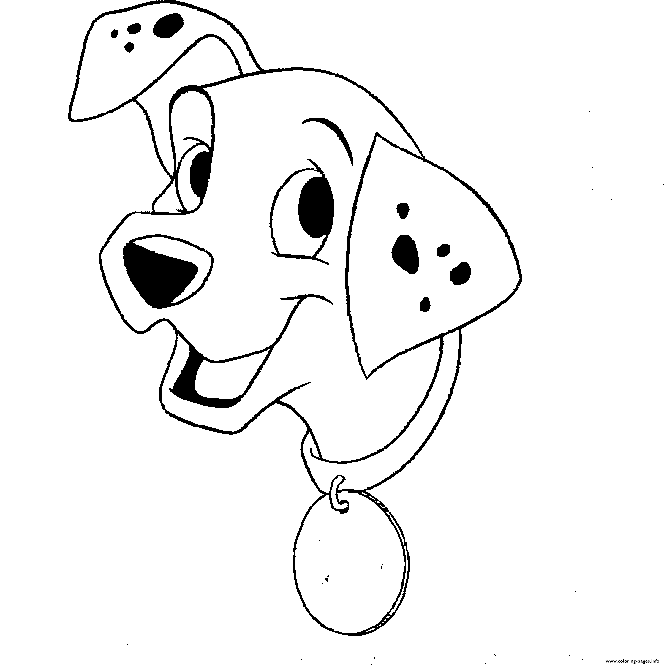 Cute Dalmatian Puppy Afd1 Coloring Pages Printable Dogs