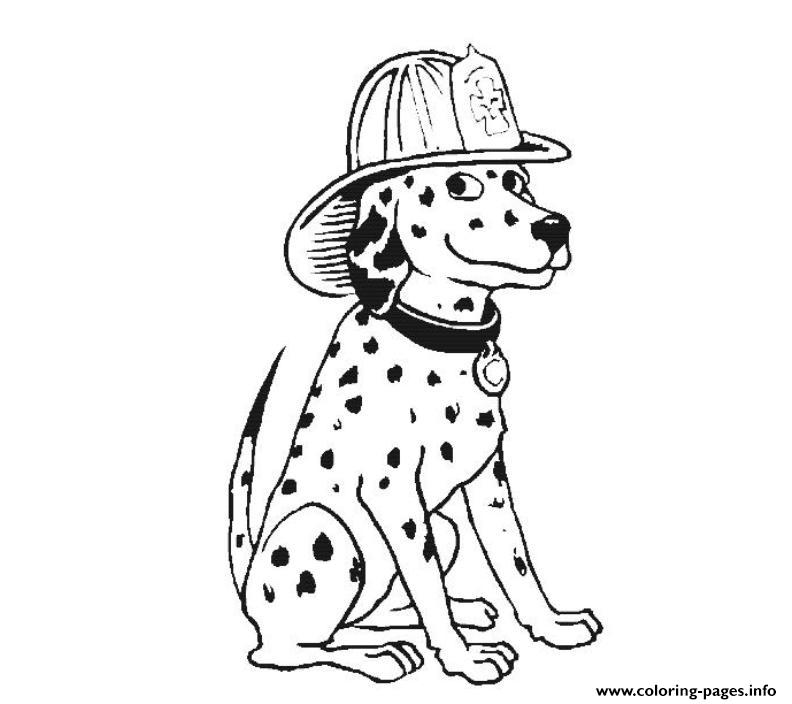 Dalmatian Fire Dog Sf2a7 Coloring Pages Printable Dogs
