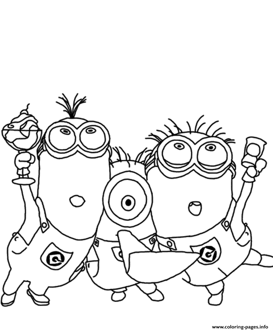 Minions Despicable Me S3347 Coloring Pages Printable