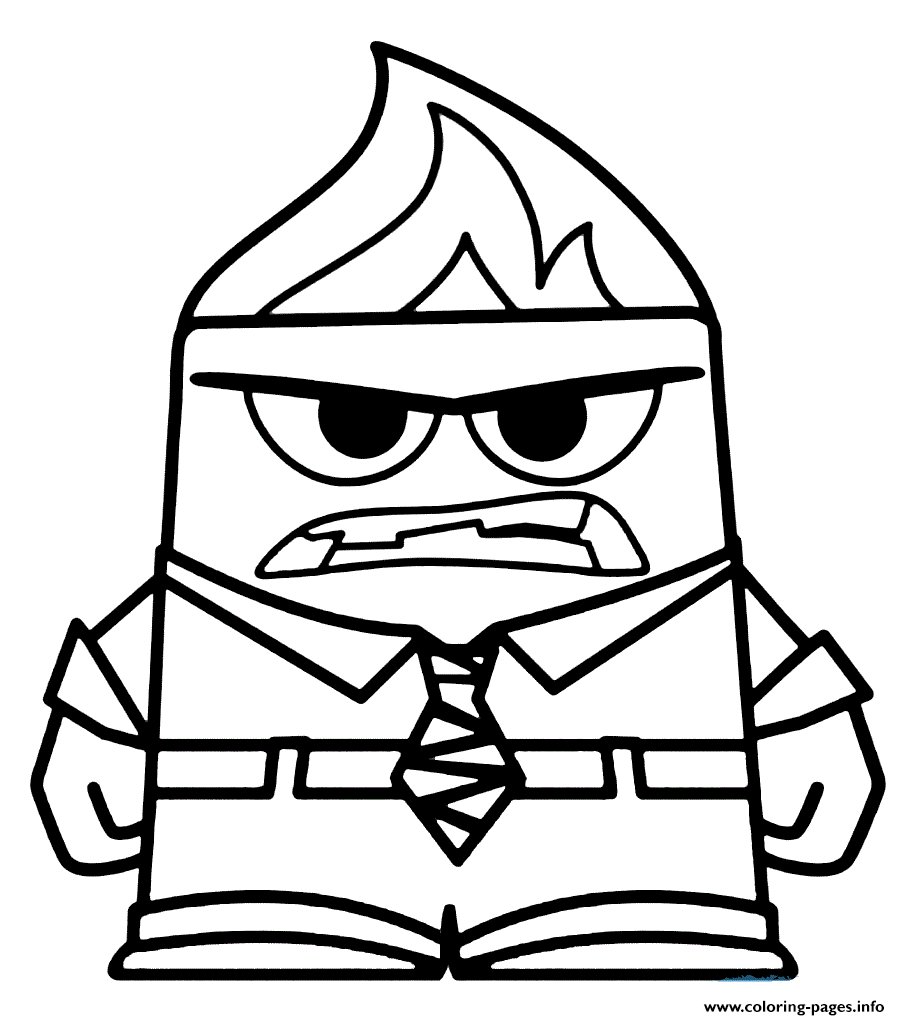 Anger Coloring Pages Printable