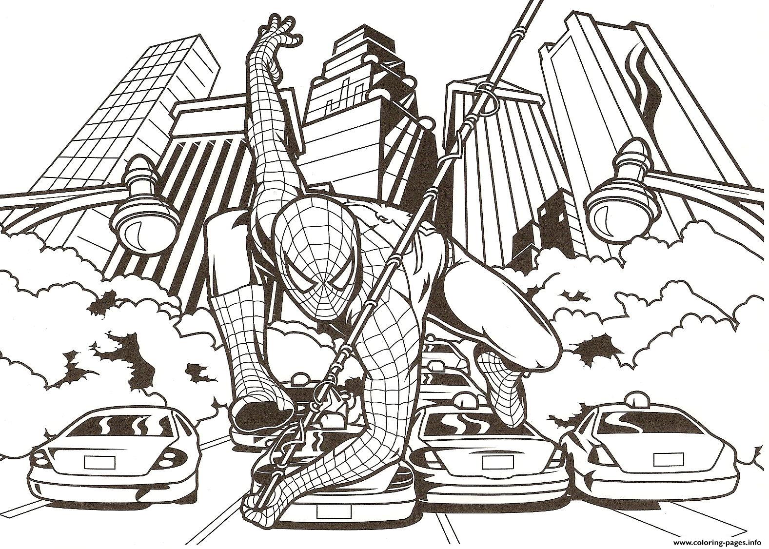 Spiderman Coloring Pages Free Printable Amazing S80db Easy