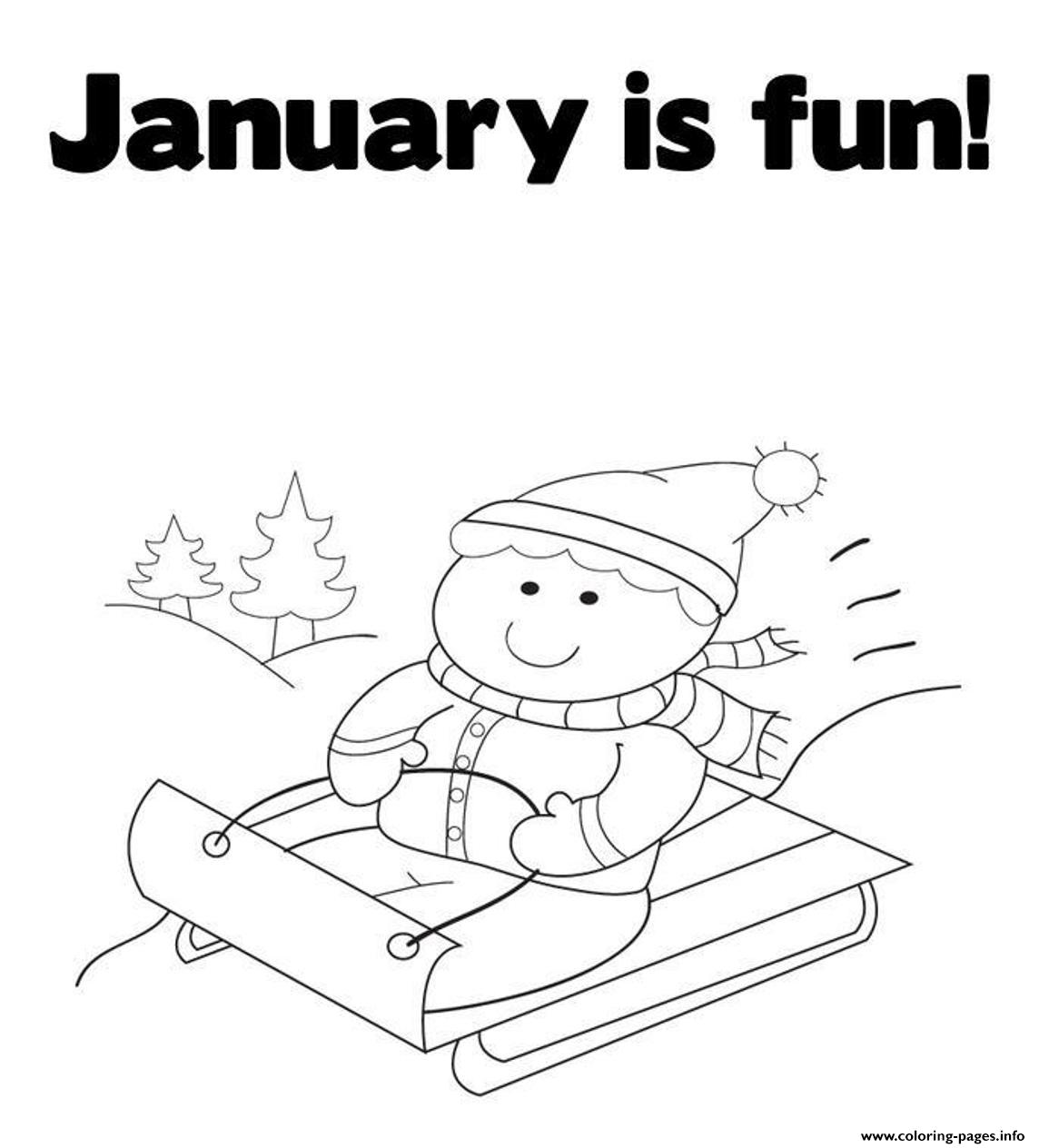 january winter coloring pages - photo #20