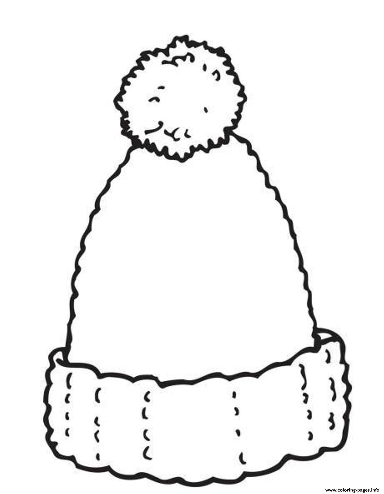 Woolly Hat Winter S4341 Coloring Pages Printable