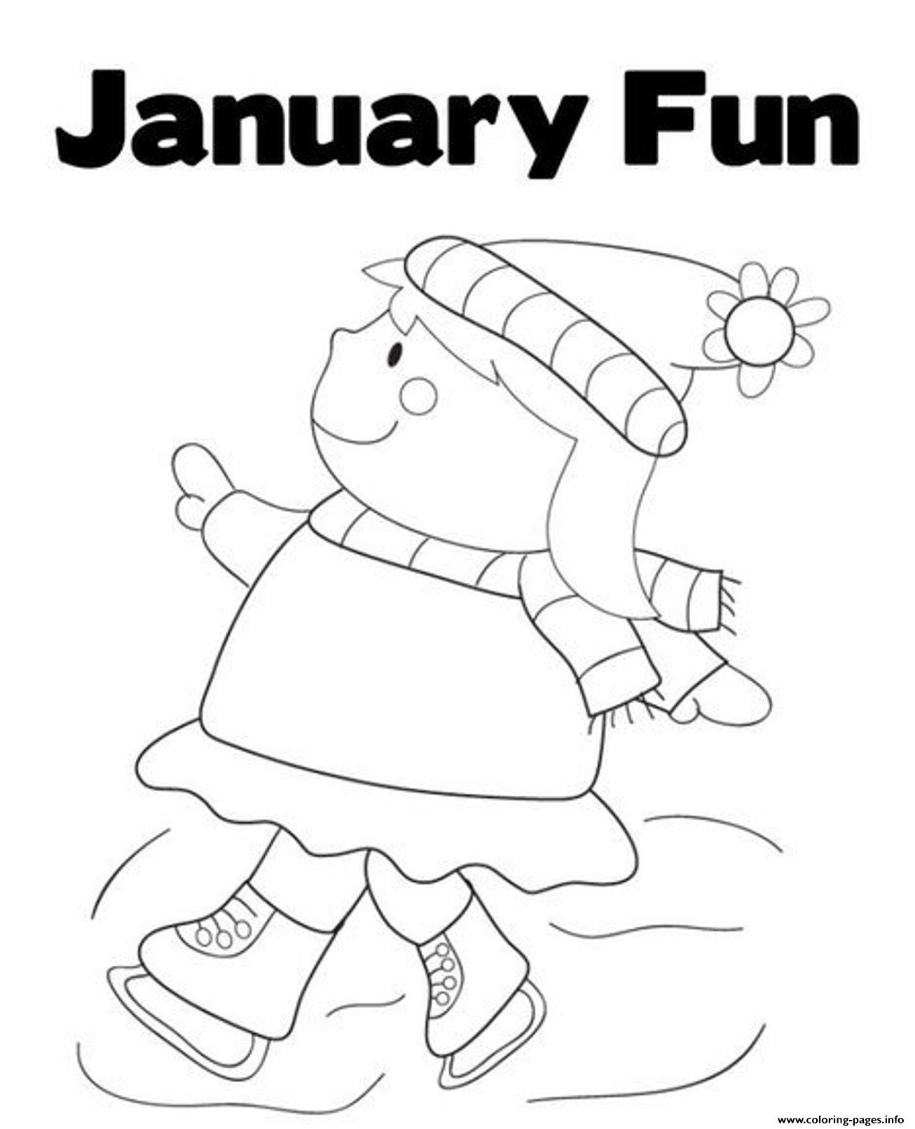 January Calendar Printable Free Coloring Pages Coloring Pages