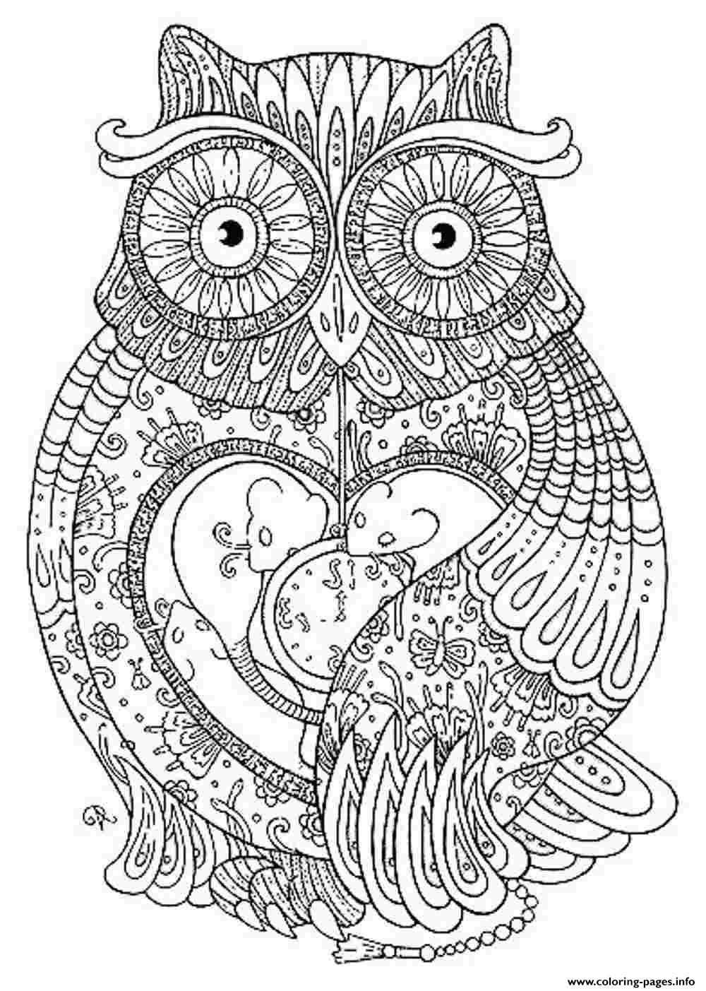 Gambar Animal Coloring Pages Adults Printable Print Download di Rebanas