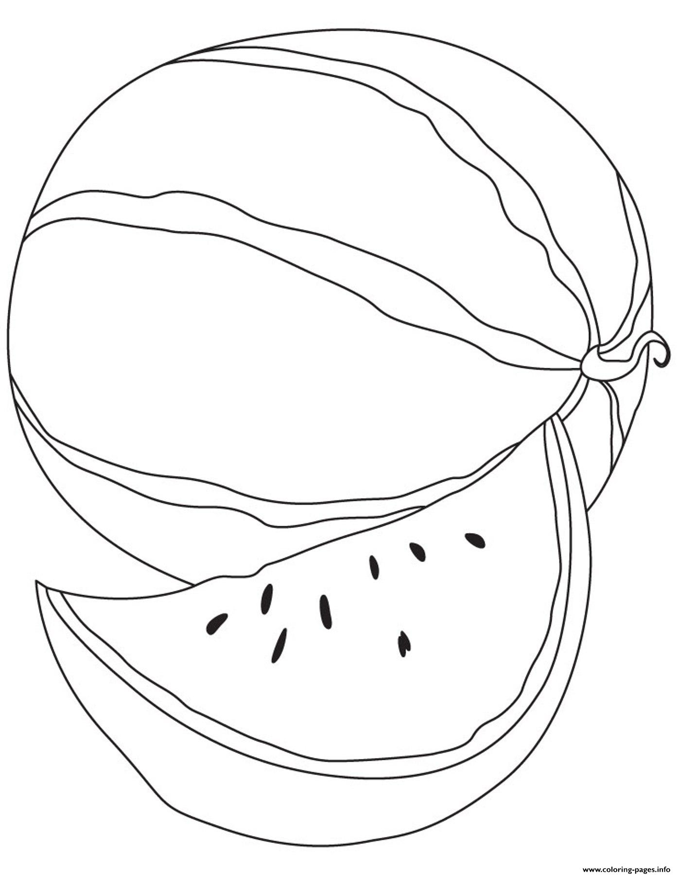 simple fruit coloring pages - photo #13