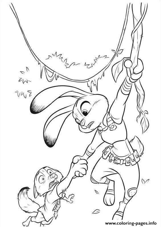zootopia coloring pages - photo #14