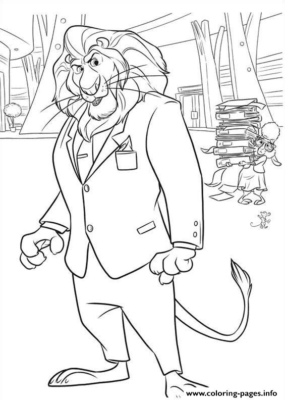 zootopia coloring pages - photo #22