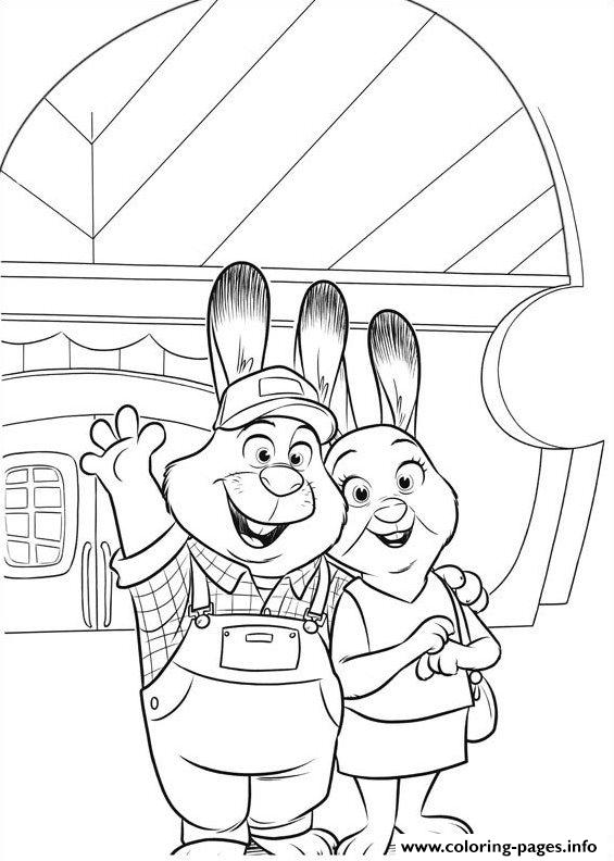 zootopia coloring pages - photo #31
