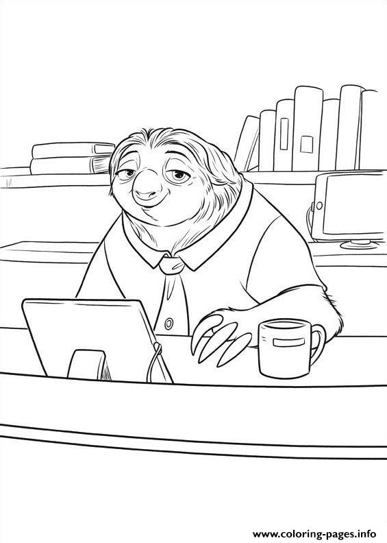 zootopia coloring pages - photo #35