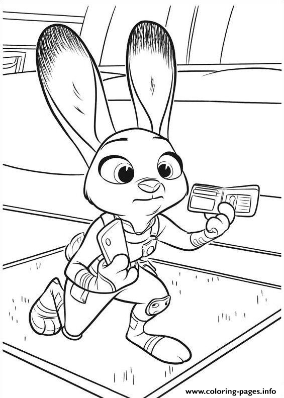 zootopia coloring pages - photo #21