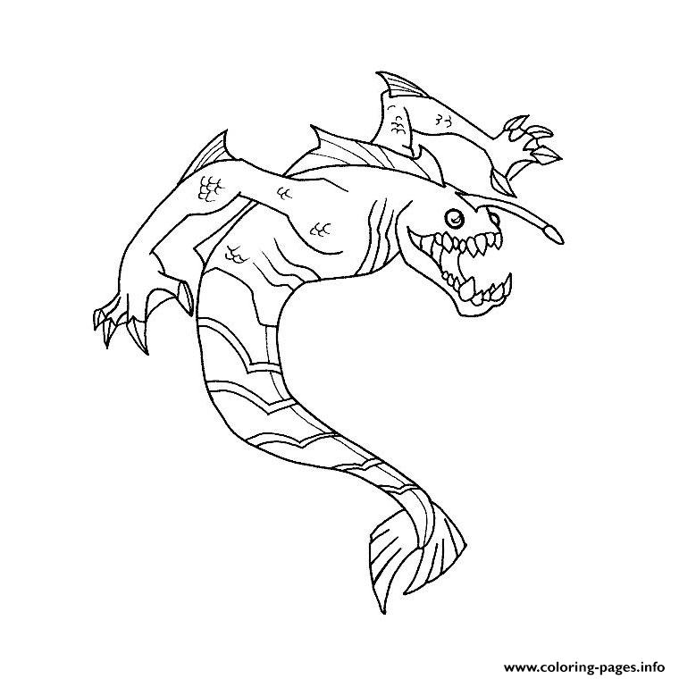 Ben 10 Alien Force Alien X Coloring Pages Printable