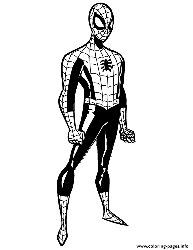 The Amazing Spider Man Colouring Page Coloring Pages Printable