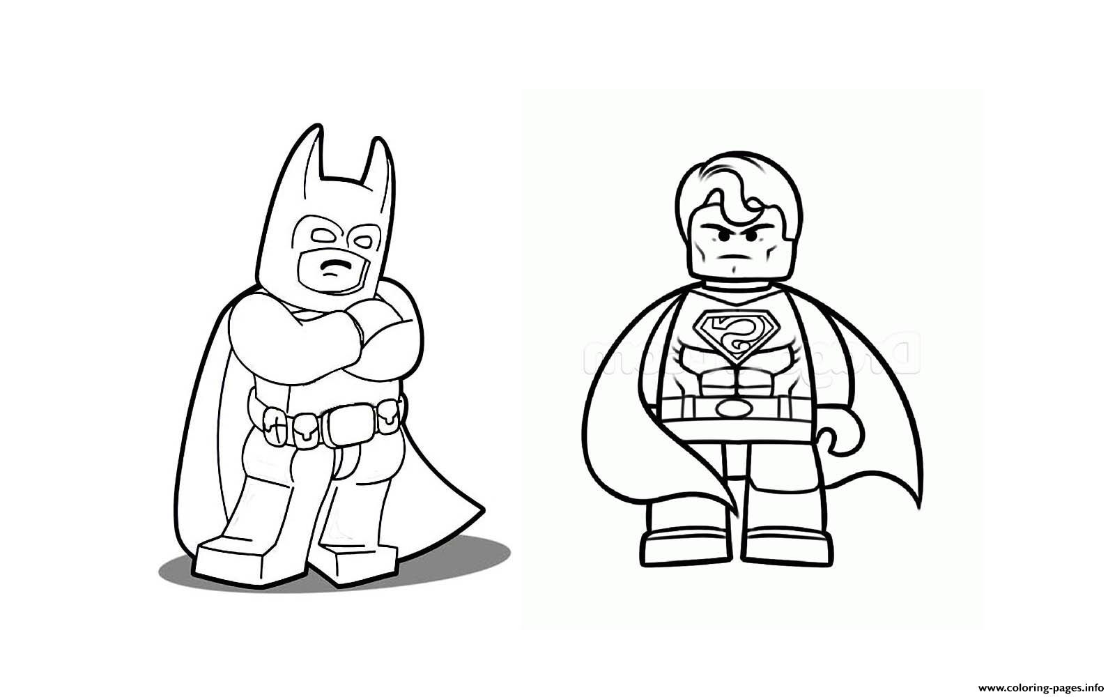 Batman Vs Superman Lego 2016 coloring pages