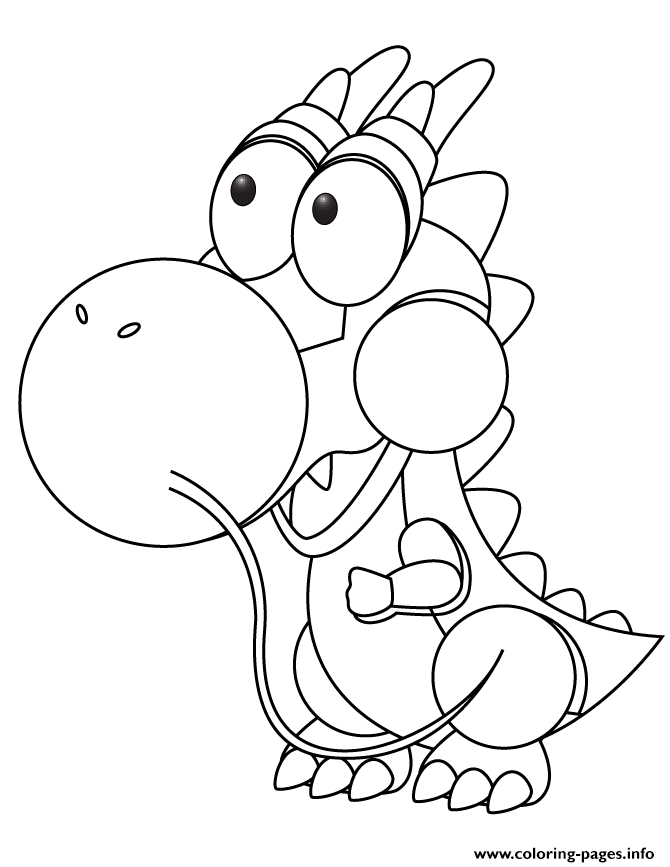 Cute Baby Dragon Coloring Pages Printable Dragons