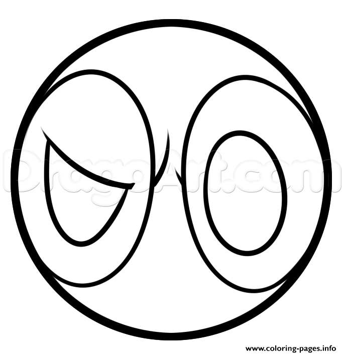 Logo Deadpool Mask Coloring Pages Printable Symbol