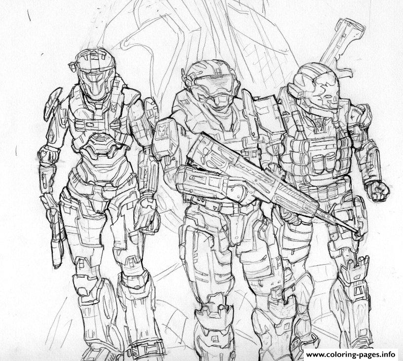 Halo Coloring Pages Free Printable Kids Pdf