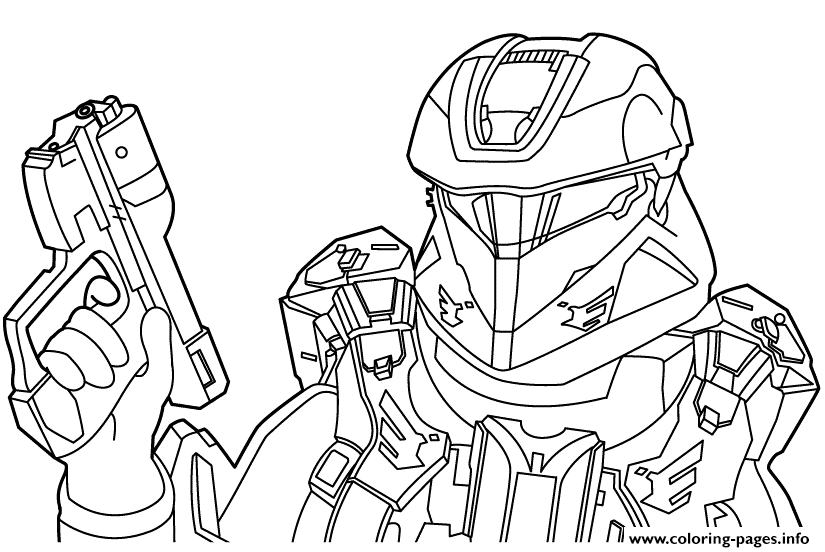 Free Halo Coloring Pages Printable Pdf
