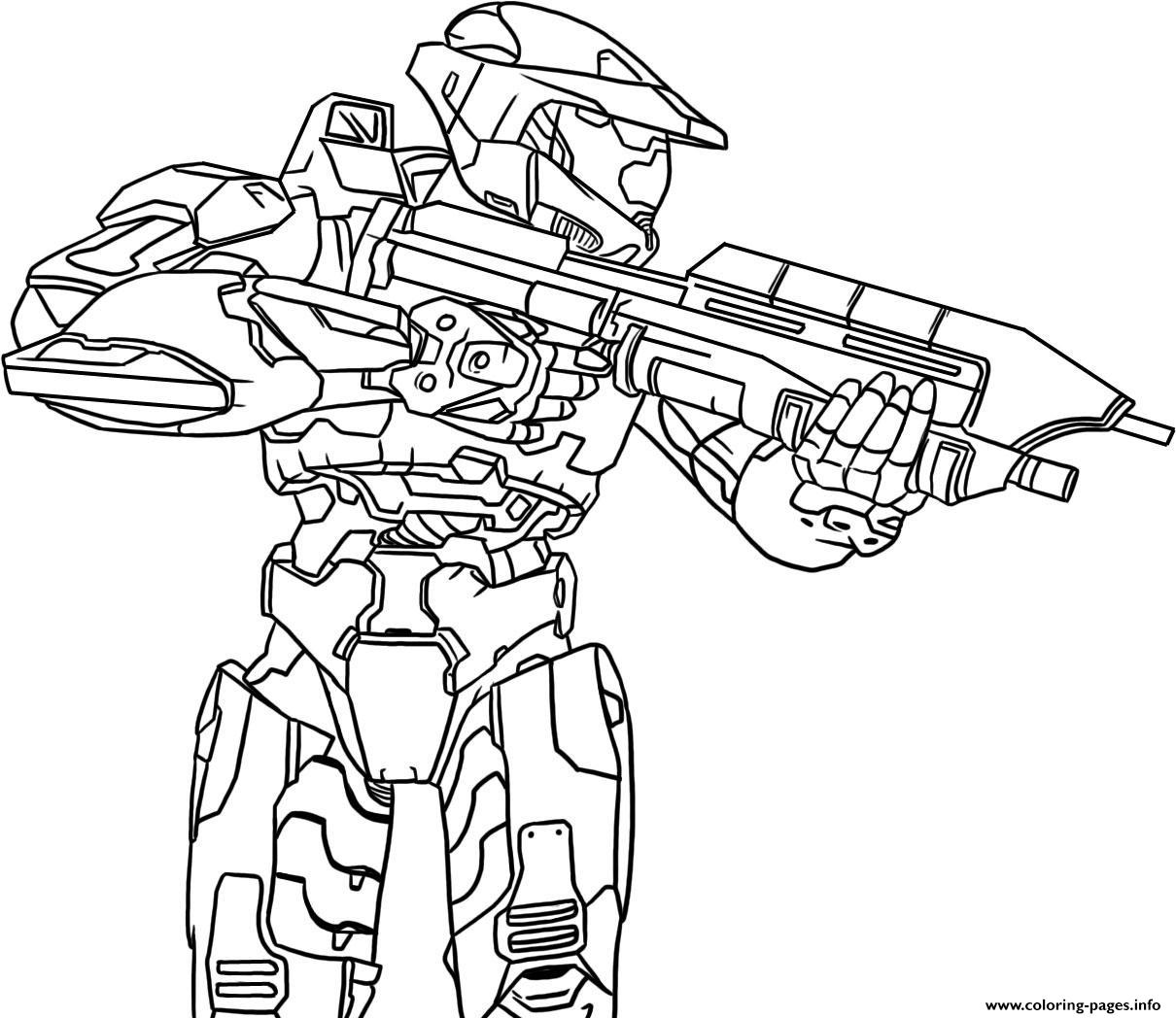 Halo Precision Coloring Pages Printable