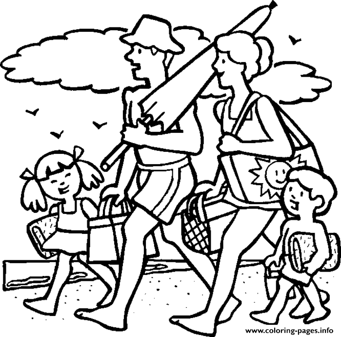 Preschool Summer Fun Family940c Coloring Pages Printable