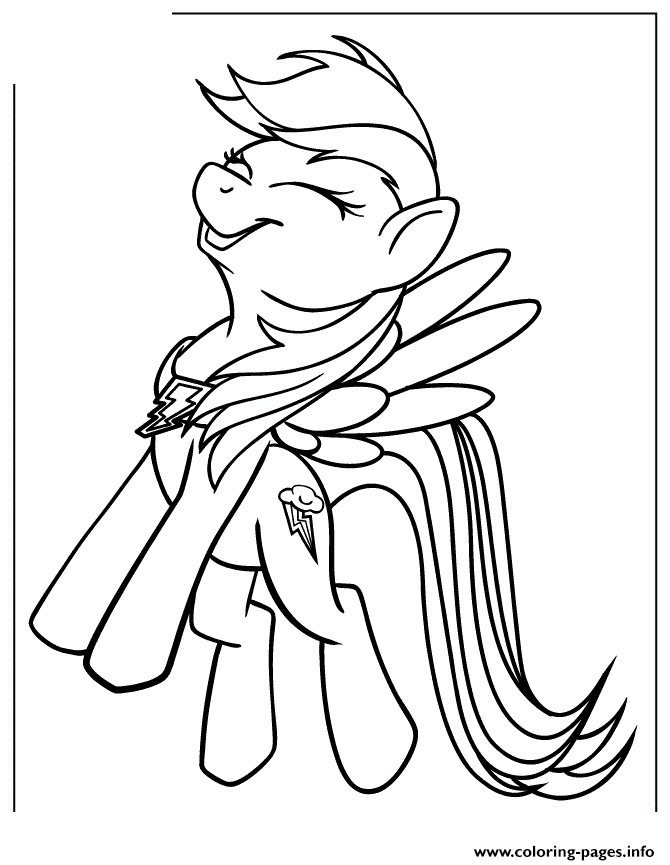 rainbow pony coloring pages - photo #21