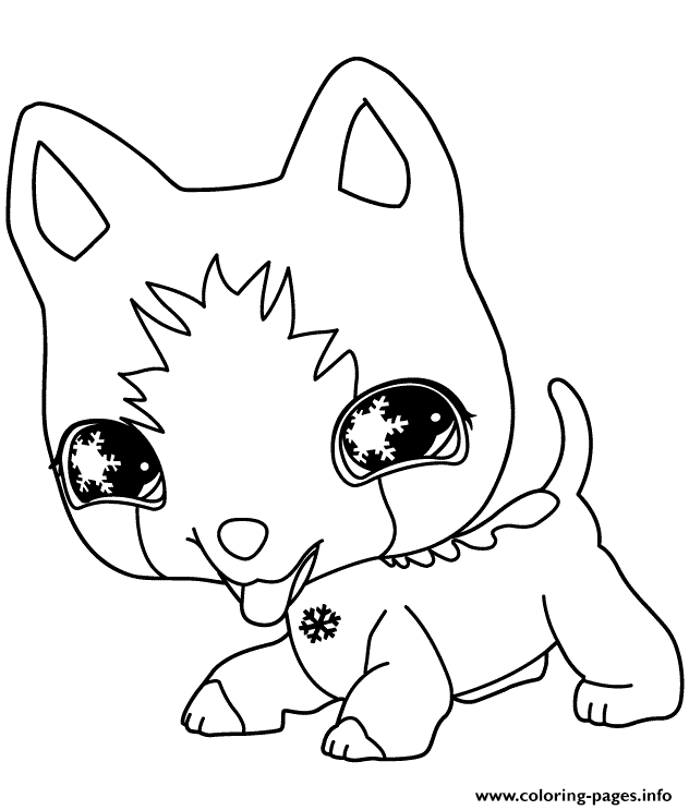 Littlest Pet Shop Dog Coloring Pages Printable Dogs