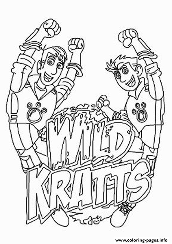 Wild Kratts The Logo Coloring Pages Printable