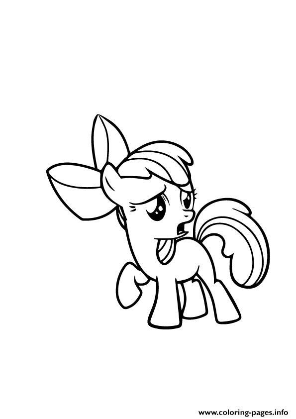 Apple Bloom Pony Coloring Pages Printable
