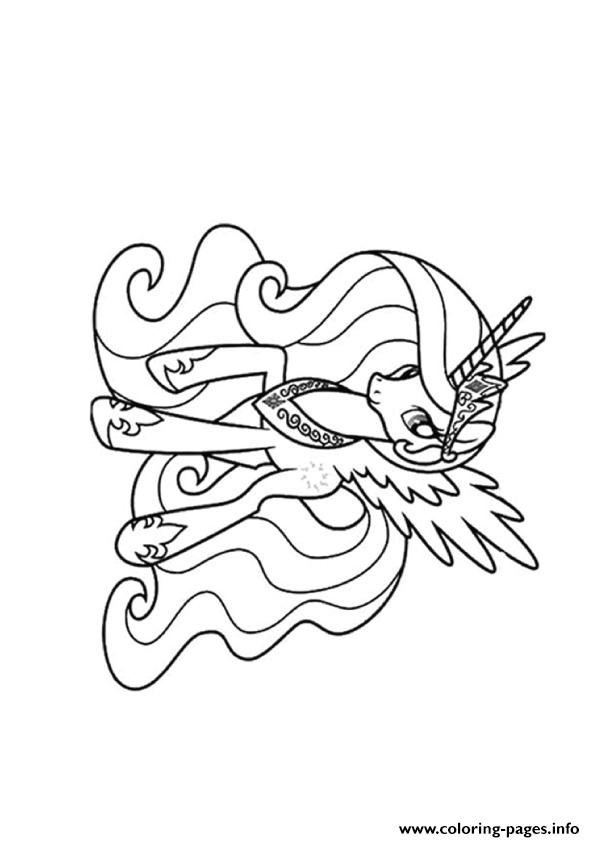 A Princess Celestia My Little Pony Coloring Pages Printable