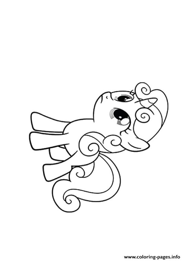 Sweetie Belle Pony Coloring Pages Printable