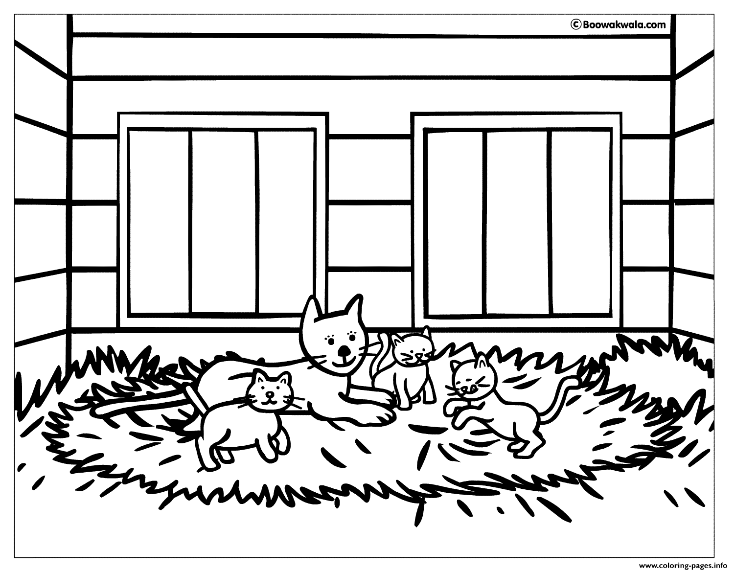 Kittens In A Big House coloring pages Print Download 366 prints 2016 07 21 Kitten Coloring Pages