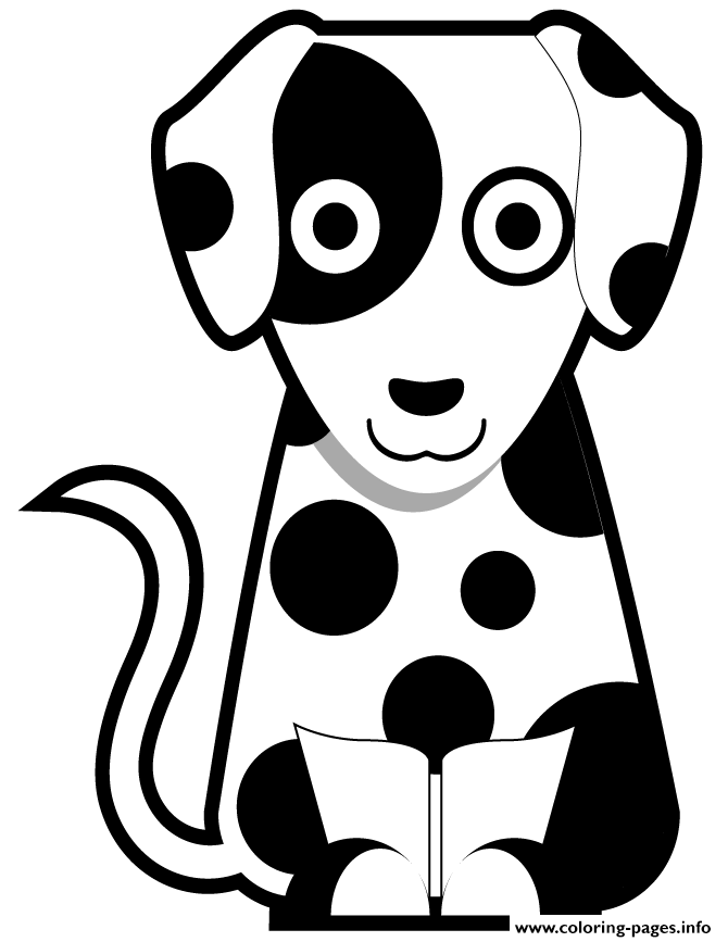 Dalmatian Puppy Coloring Pages Printable Dogs