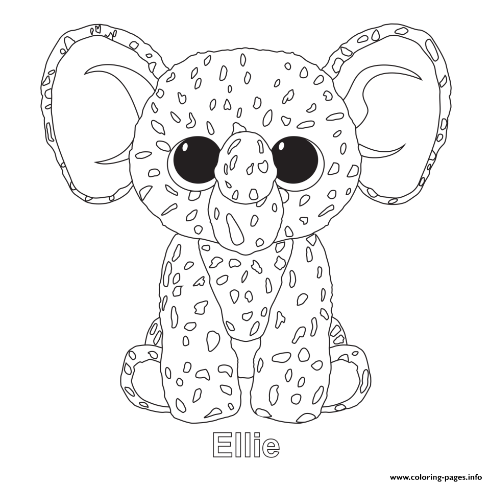 New Free Printable Beanie Boo Coloring Pages
