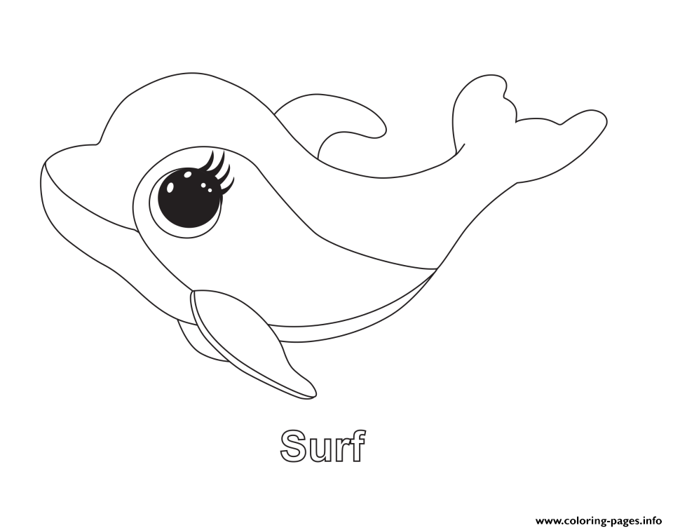 Beanie Boo Coloring Pages Free Printable Surf Bunny