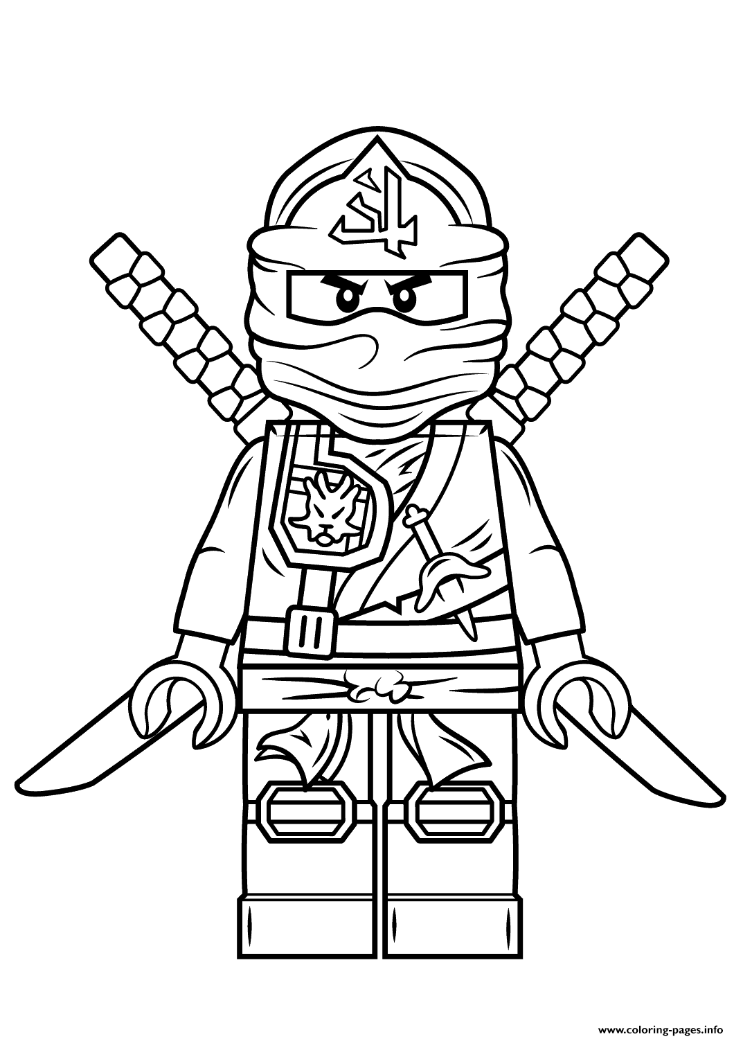 Lego Ninjago Green Ninja Coloring Pages Printable