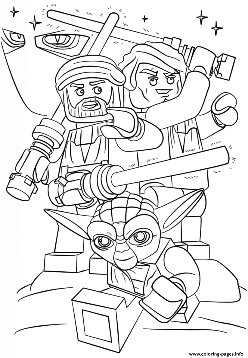 Lego Star Wars Clone Wars Coloring Pages Printable