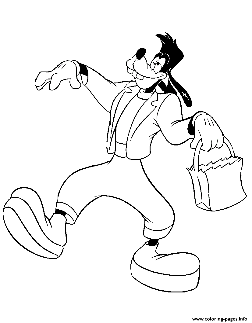 Frankenstein s Monster Goofy Disney Halloween Coloring Pages Printable
