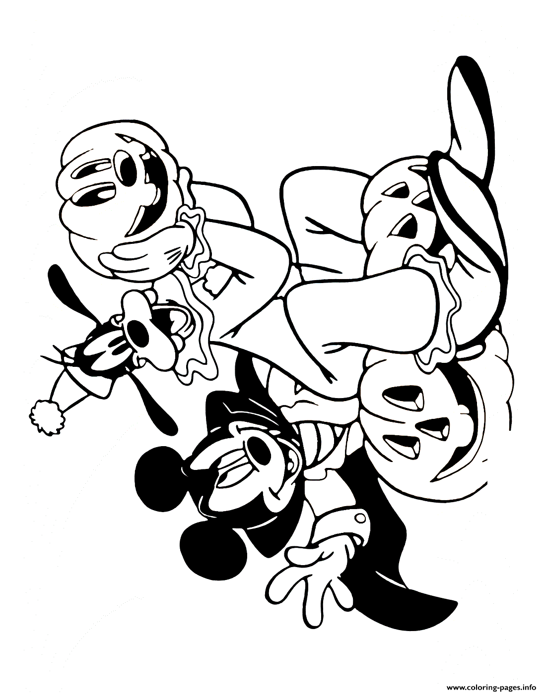 Mickey Mouse And Goofy Disney Halloween Coloring Pages Printable Mickey Mouse And Goofy Disney Halloween Coloring Pages Printable