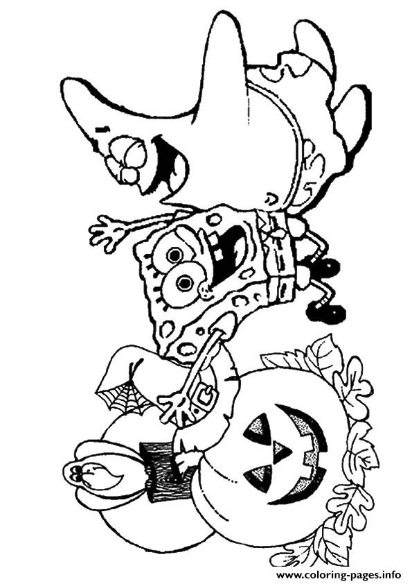 The Spongebob Happy Halloween Disney Halloween Coloring ...