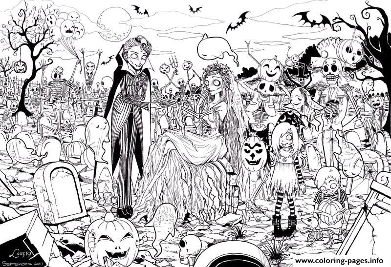 Hard Adult Halloween Coloring Pages Printable Print Download 447 Prints